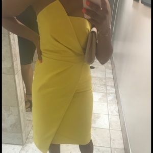 yellow house of cb dress